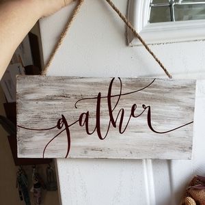 Wood sign